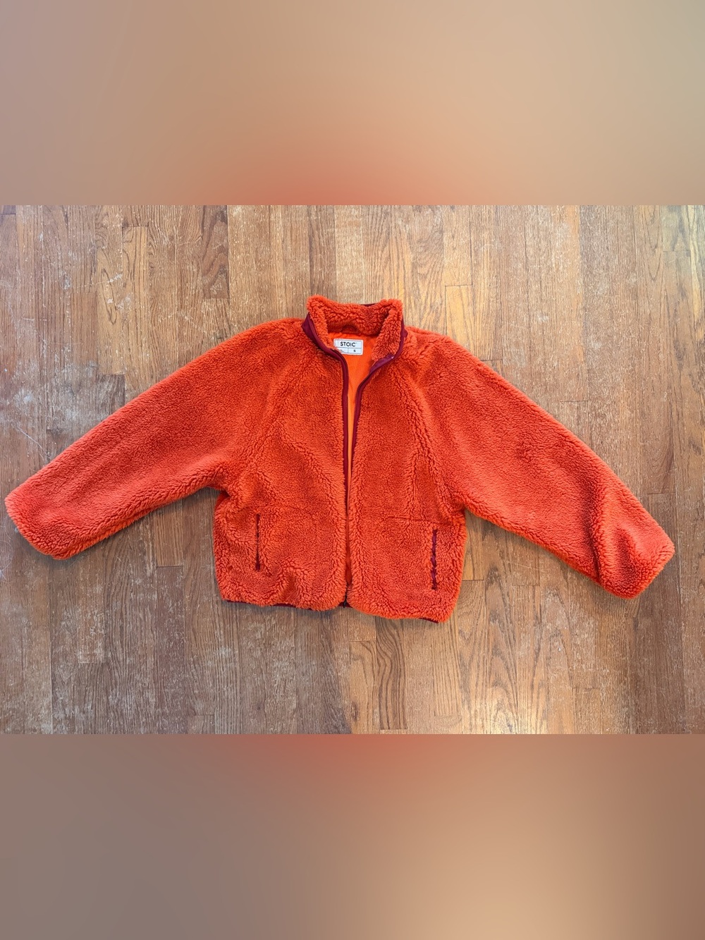 Stoic Orange Sherpa Fleece Jacket